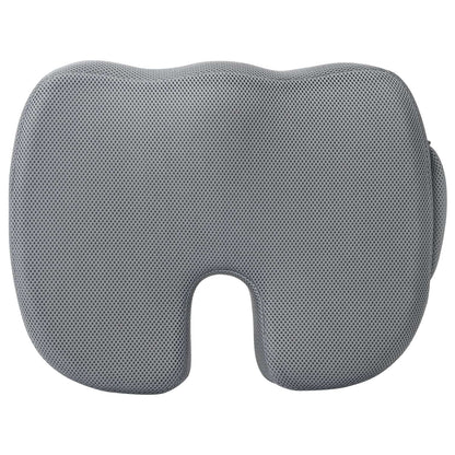 vidaXL Sitzkissen mit Kissen Grau 47 x 37 x 8 cm Mit Netz