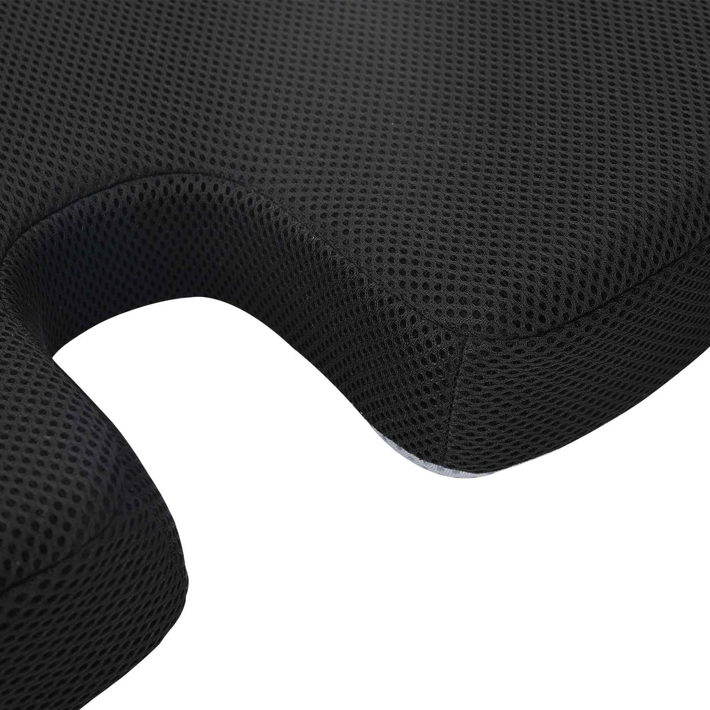 vidaXL Sitzkissen mit Kissen Schwarz 47 x 36,5 x 8 cm Mit Netz