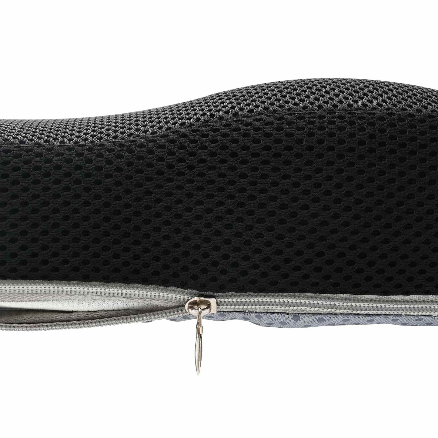 vidaXL Sitzkissen mit Kissen Schwarz 47 x 36,5 x 8 cm Mit Netz