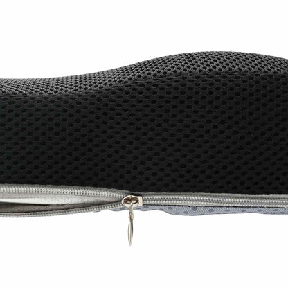 vidaXL Sitzkissen mit Kissen Schwarz 47 x 36,5 x 8 cm Mit Netz