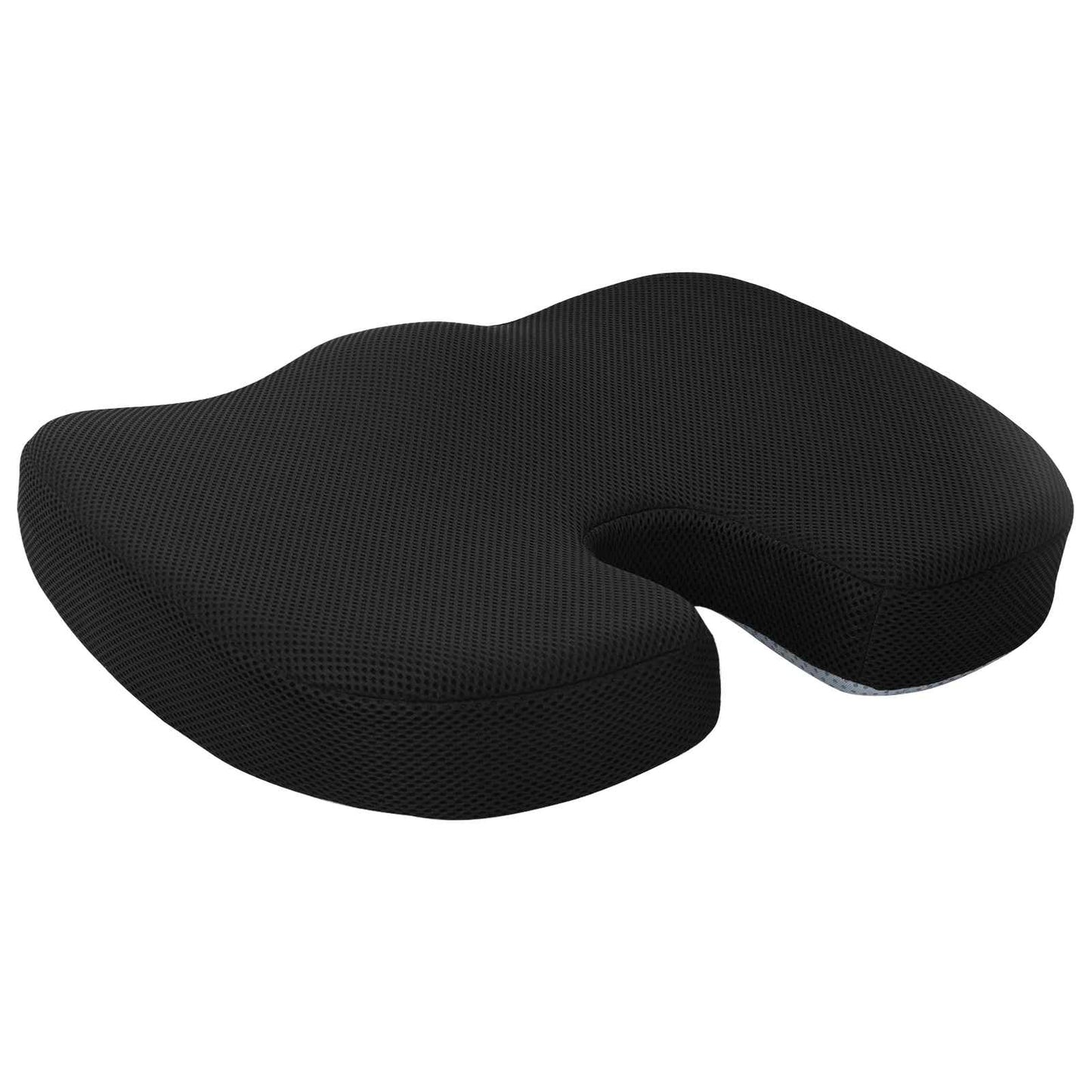 vidaXL Sitzkissen mit Kissen Schwarz 47 x 36,5 x 8 cm Mit Netz