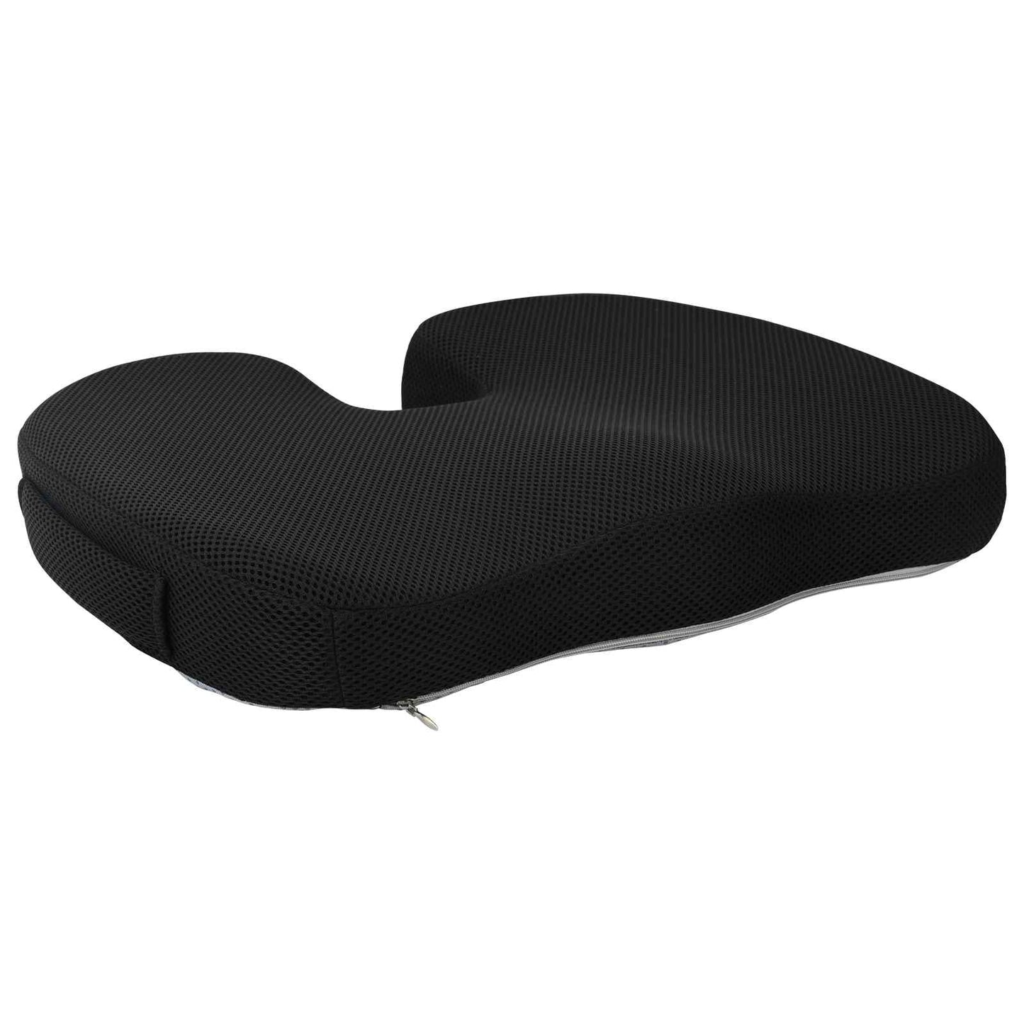 vidaXL Sitzkissen mit Kissen Schwarz 47 x 36,5 x 8 cm Mit Netz