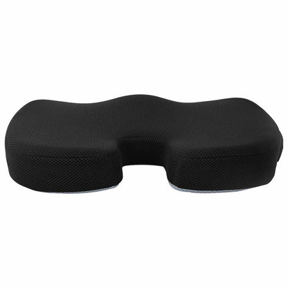 vidaXL Sitzkissen mit Kissen Schwarz 47 x 36,5 x 8 cm Mit Netz