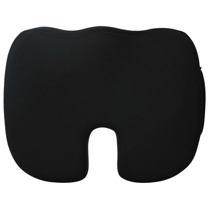 vidaXL Sitzkissen mit Kissen Schwarz 47 x 36,5 x 8 cm Mit Netz