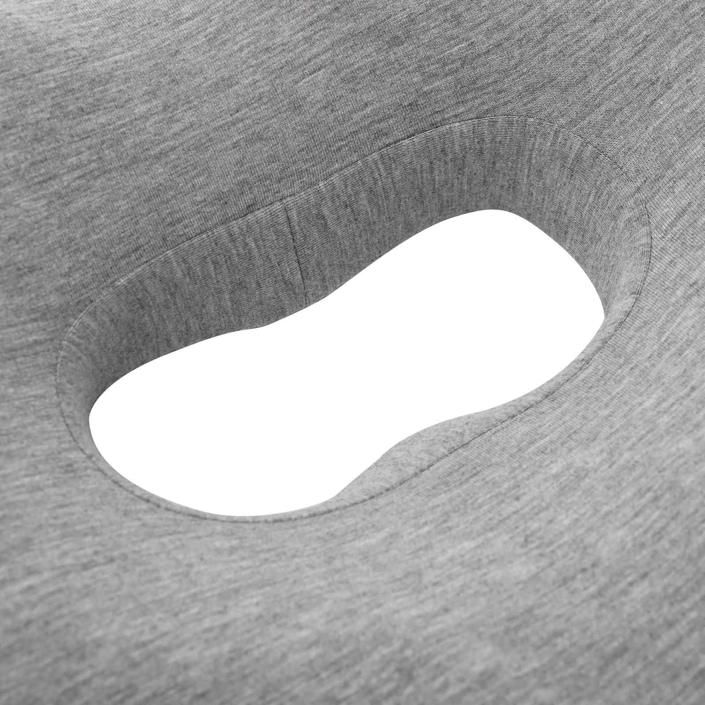 Sitzkissen Einfarbig Hellgrau 42 x 36,5 x 8 cm Viscoschaum