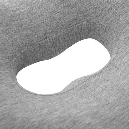 Sitzkissen Einfarbig Hellgrau 42 x 36,5 x 8 cm Viscoschaum