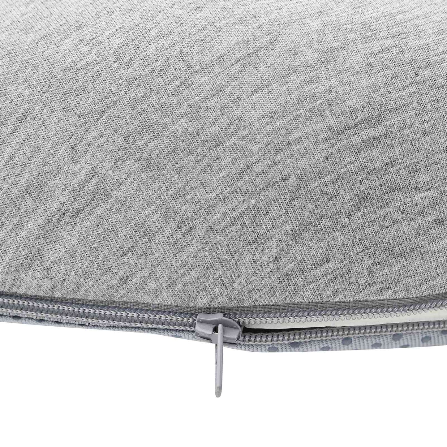 Sitzkissen Einfarbig Hellgrau 42 x 36,5 x 8 cm Viscoschaum