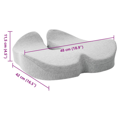 Kopfkissen mit Kissen Hellgrau 50 x 43 x 10 cm Baumwolle