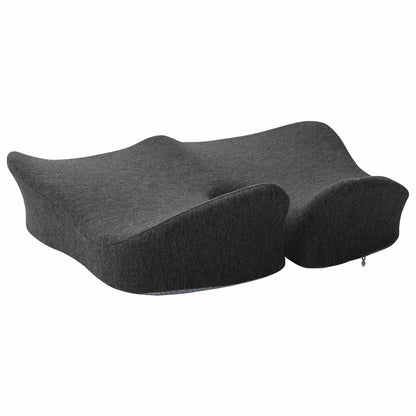 vidaXL Kopfkissen mit Kissen Dunkelgrau 50 x 43 x 10 cm Baumwolle