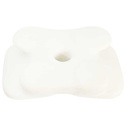 Nackenstützkissen Einfarbig Grau 58 x 38 x 12 cm Viscoschaum