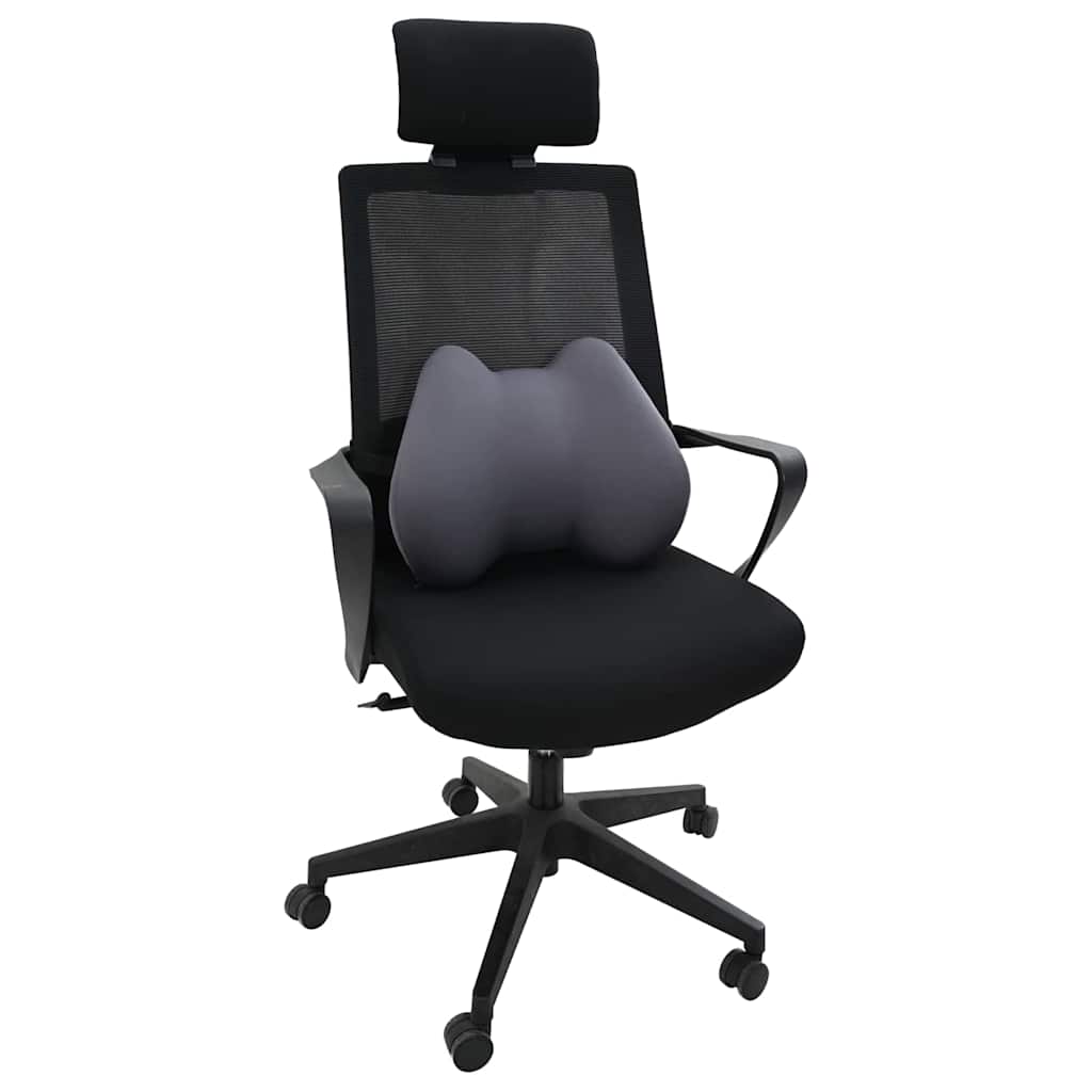 Rücken Kissen Einfarbig Grau 40 x 32 x 14 cm Viscoschaum