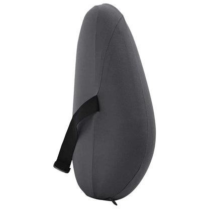 Rücken Kissen Einfarbig Grau 40 x 32 x 14 cm Viscoschaum