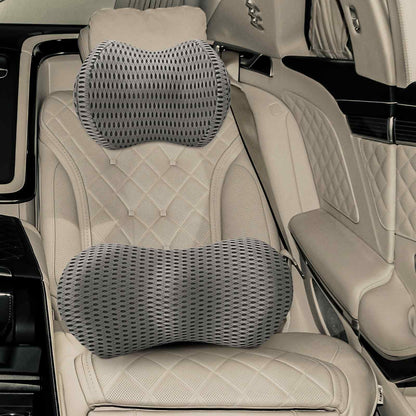 Kissenset Einfarbig Verstellbar 2 pcs Grau Viscoschaum