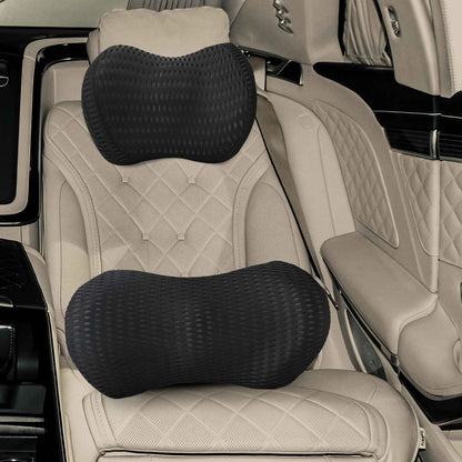 Kissenset Einfarbig Verstellbar 2 pcs Schwarz Viscoschaum