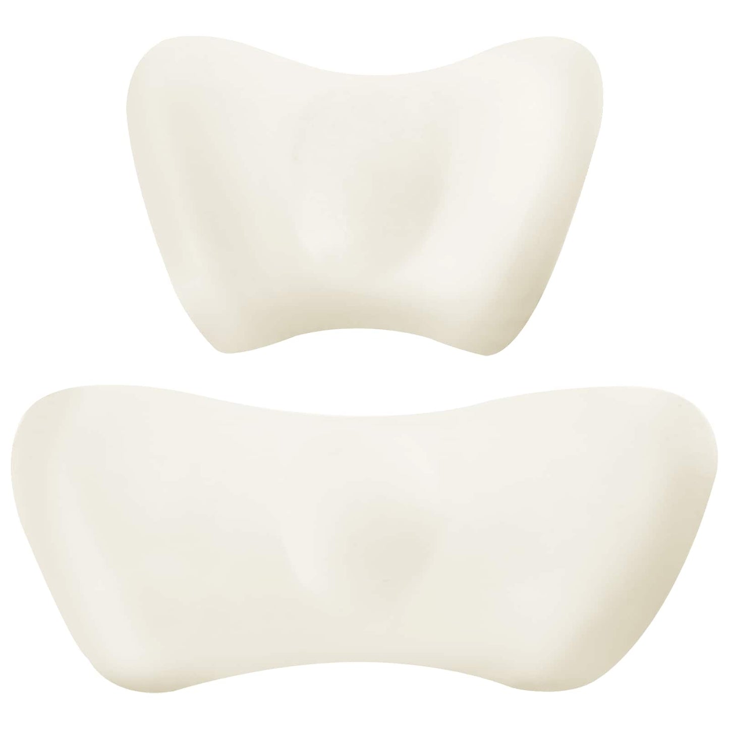 Kissenset Einfarbig Verstellbar 2 pcs Schwarz Viscoschaum