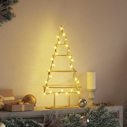Metall Weihnachtsbaum Gold 60 cm Pulverbeschichteter Stahl