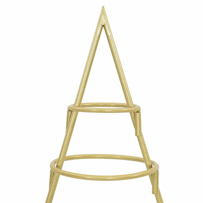 vidaXL Metall Weihnachtsbaum Gold 124,5 cm Pulverbeschichteter Stahl