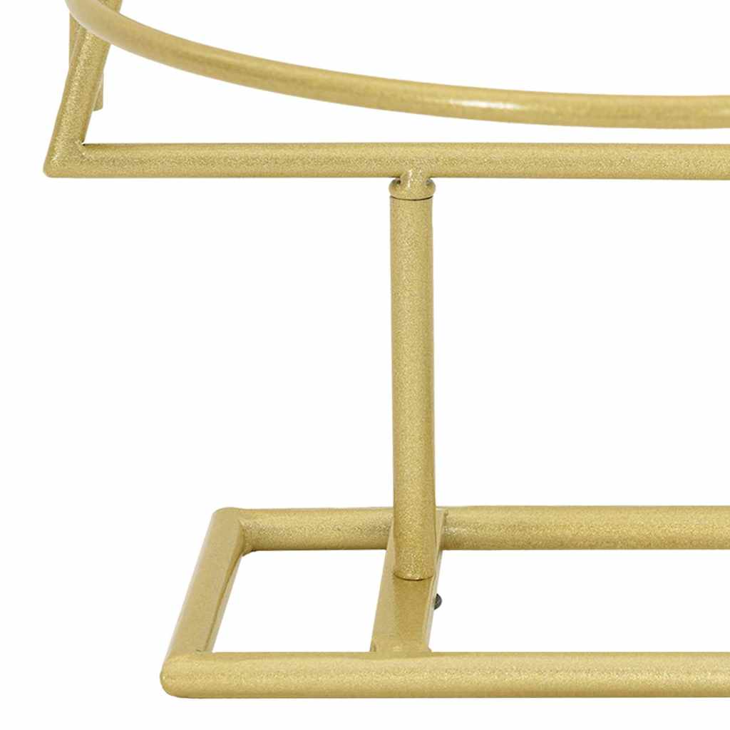vidaXL Metall Weihnachtsbaum Gold 124,5 cm Pulverbeschichteter Stahl