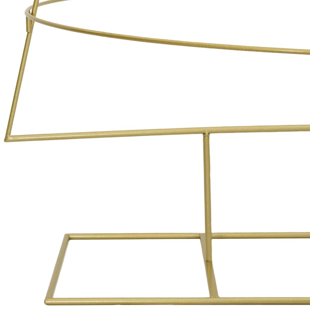 vidaXL Metall Weihnachtsbaum Gold 209 cm Pulverbeschichteter Stahl
