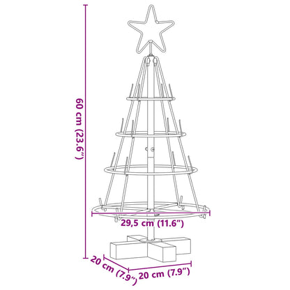 Weihnachtsdeko mit Ständer Schwarz 60 cm Stahl