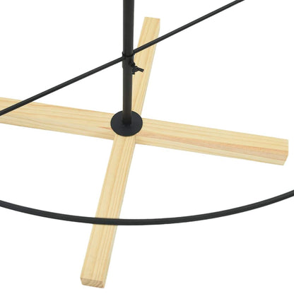 Weihnachtsdeko mit Ständer Schwarz 180,5 cm Stahl