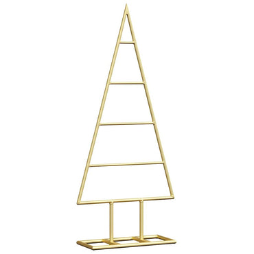 vidaXL Metall Weihnachtsbaum Gold 60 cm Pulverbeschichteter Stahl