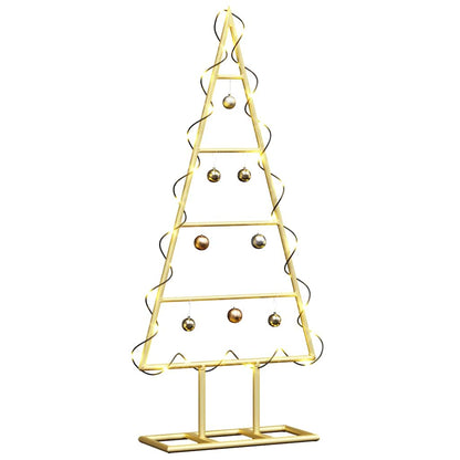 Metall Weihnachtsbaum Gold 60 cm Pulverbeschichteter Stahl