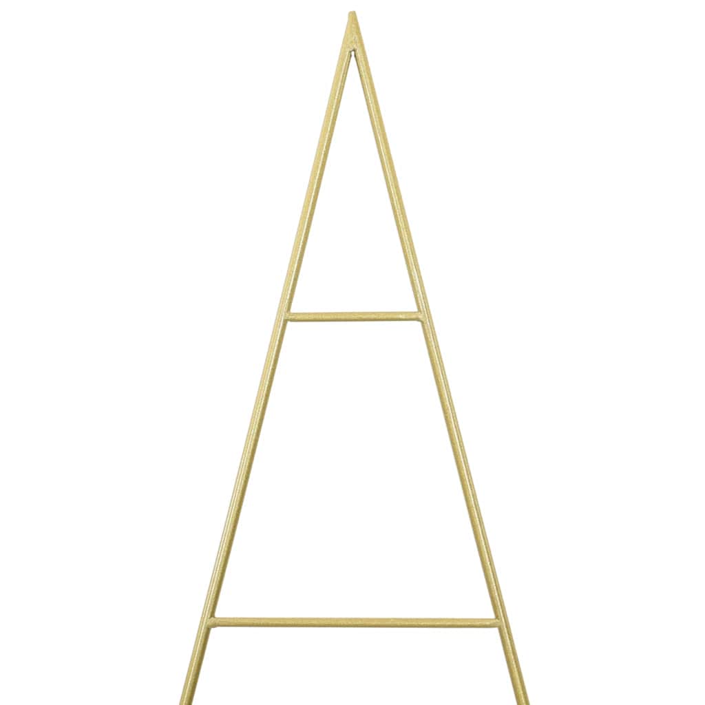vidaXL Metall Weihnachtsbaum Gold 181 cm Pulverbeschichteter Stahl