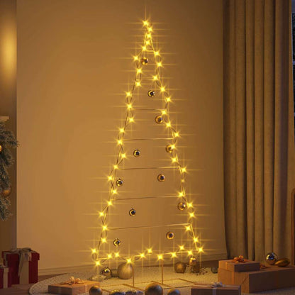 vidaXL Metall Weihnachtsbaum Gold 181 cm Pulverbeschichteter Stahl