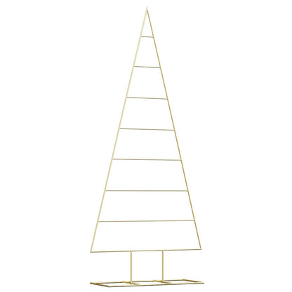 vidaXL Metall Weihnachtsbaum Gold 181 cm Pulverbeschichteter Stahl