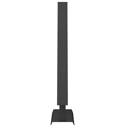 vidaXL Metall Weihnachtsbaum mit Ständer Schwarz 60 cm Stahl