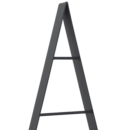 vidaXL Metall Weihnachtsbaum mit Ständer Schwarz 125,5 cm Stahl
