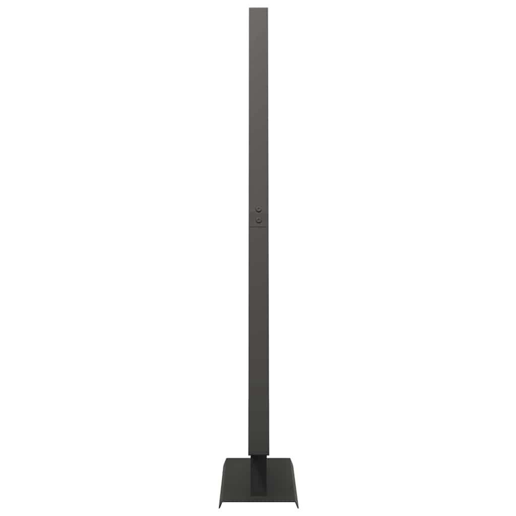 vidaXL Metall Weihnachtsbaum mit Ständer Schwarz 125,5 cm Stahl