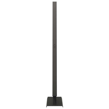 vidaXL Metall Weihnachtsbaum mit Ständer Schwarz 125,5 cm Stahl