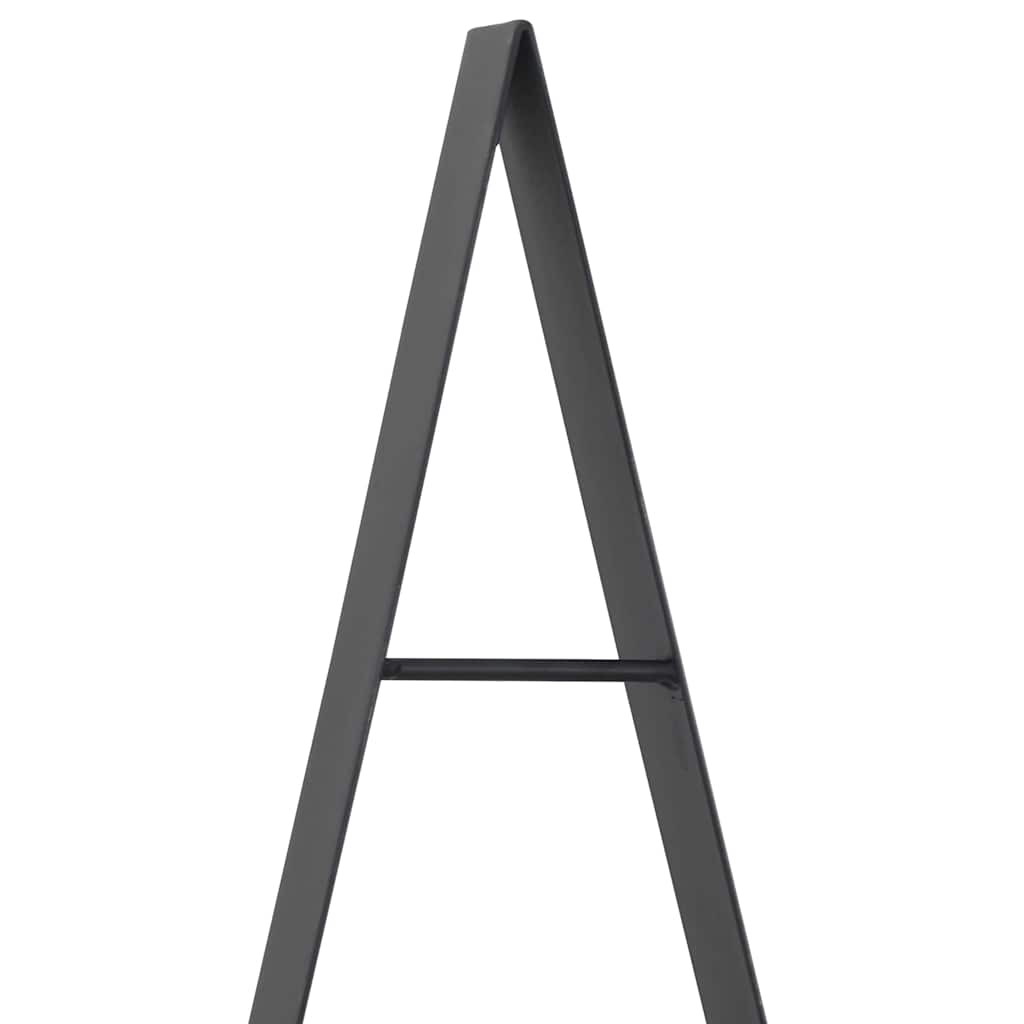 vidaXL Metall Weihnachtsbaum mit Ständer Schwarz 180 cm Stahl
