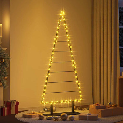 vidaXL Metall Weihnachtsbaum mit Ständer Schwarz 180 cm Stahl