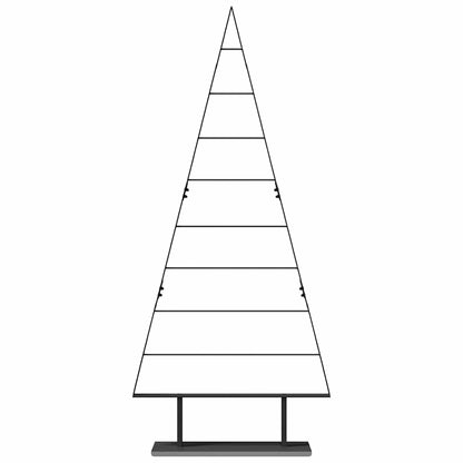 vidaXL Metall Weihnachtsbaum mit Ständer Schwarz 180 cm Stahl