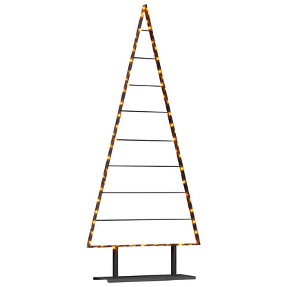 vidaXL Metall Weihnachtsbaum mit Ständer Schwarz 180 cm Stahl