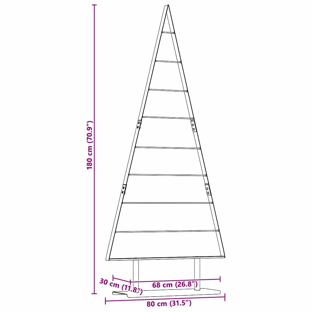 vidaXL Metall Weihnachtsbaum mit Ständer Schwarz 180 cm Stahl