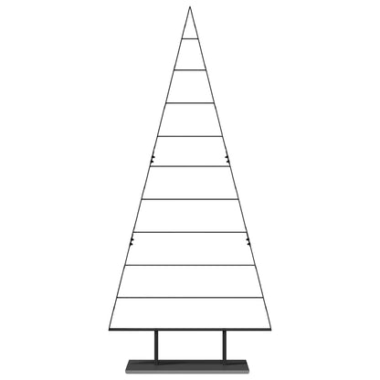 Metall Weihnachtsbaum mit Ständer Schwarz 210 cm Stahl