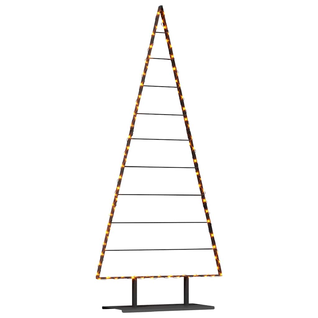 Metall Weihnachtsbaum mit Ständer Schwarz 210 cm Stahl