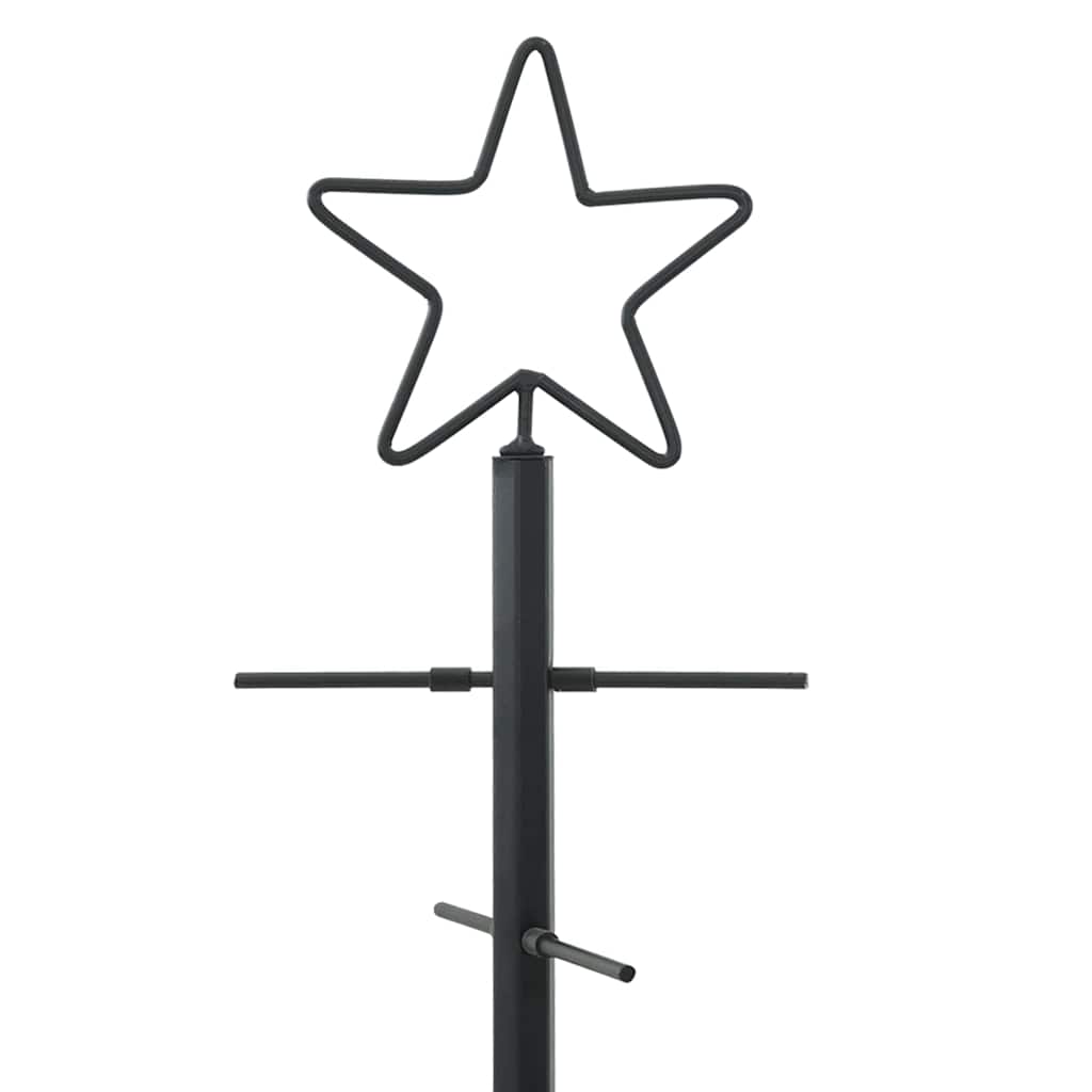 vidaXL Metall Weihnachtsbaum Schwarz 89 cm Pulverbeschichteter Stahl