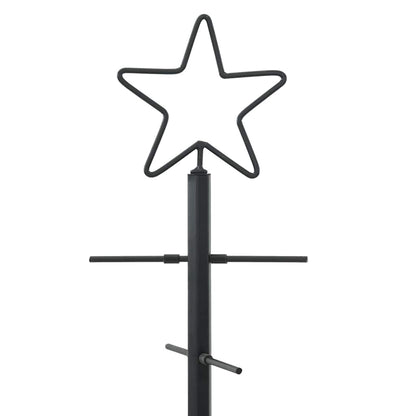 vidaXL Metall Weihnachtsbaum Schwarz 89 cm Pulverbeschichteter Stahl