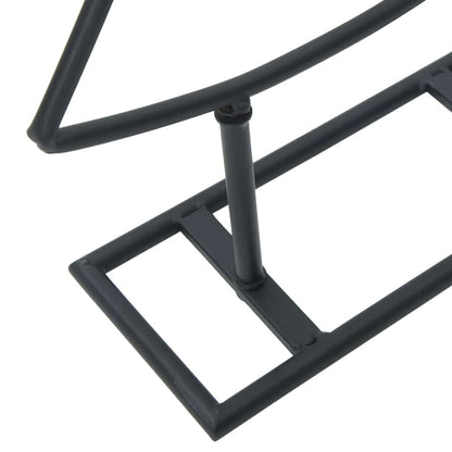 Metall Weihnachtsbaum mit Ständer Schwarz 60 cm Stahl