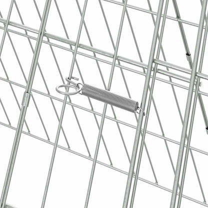 Hühnerkäfig Silber 430 x 55 x 55 cm Verzinkter Stahl