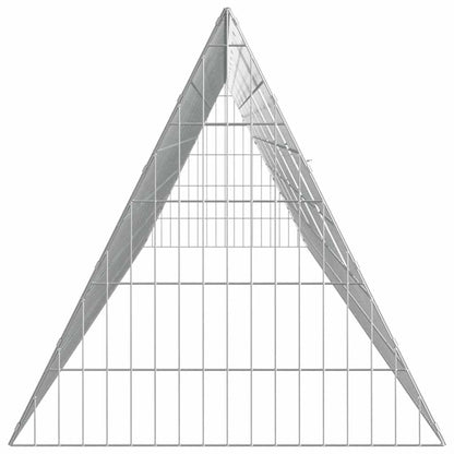 Hühnerkäfig Silber 650 x 55 x 55 cm Verzinkter Stahl