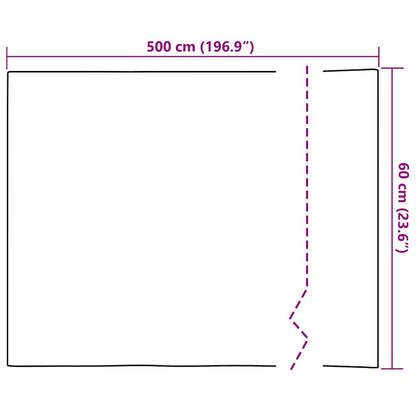 vidaXL Statisches Fensterfolie Bambus-Muster 60 x 500 cm PVC