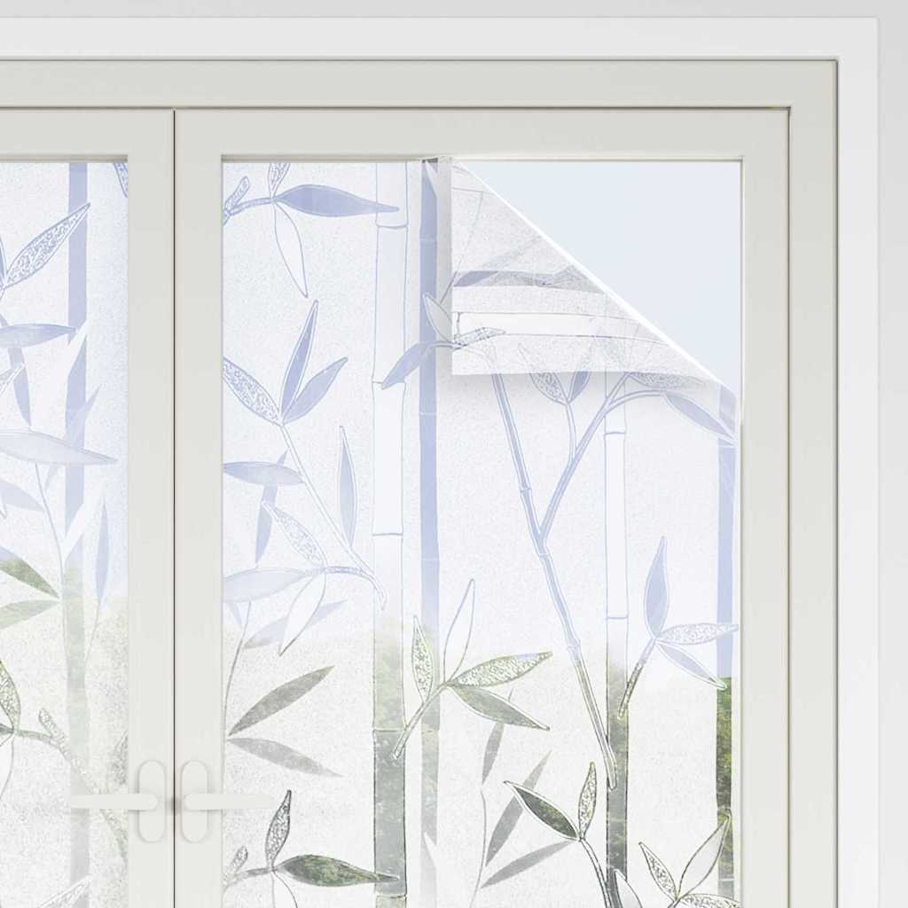 vidaXL Statisches Fensterfolie Bambus-Muster 90 x 500 cm PVC