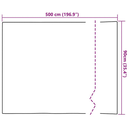 vidaXL Statisches Fensterfolie Stern-Muster 90 x 500 cm PVC