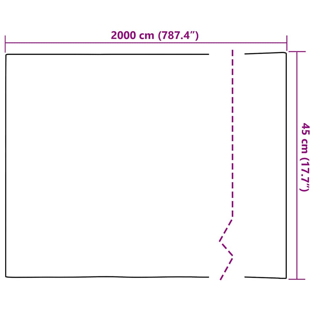 vidaXL Statisches Fensterfolie Transparent 45 x 2000 cm PVC
